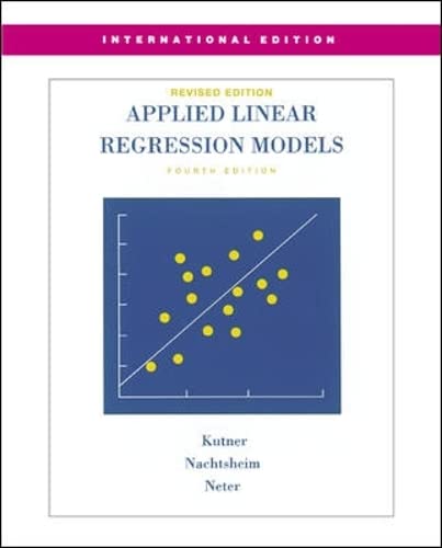 MP Applied Linear Regression Models-Revised Edition with Student CD (Int'l Ed)