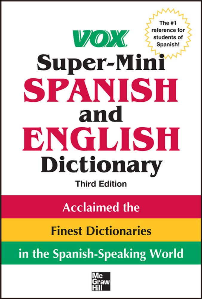 Vox Super-Mini Spanish and English Dictionary, 3rd Edition (Vox Dictionaries) - 4894