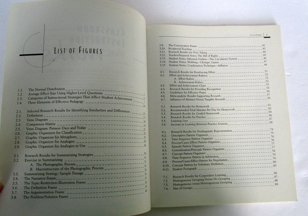 Classroom Instruction that Works: Research-Based Strategies for Increasing Student Achievement