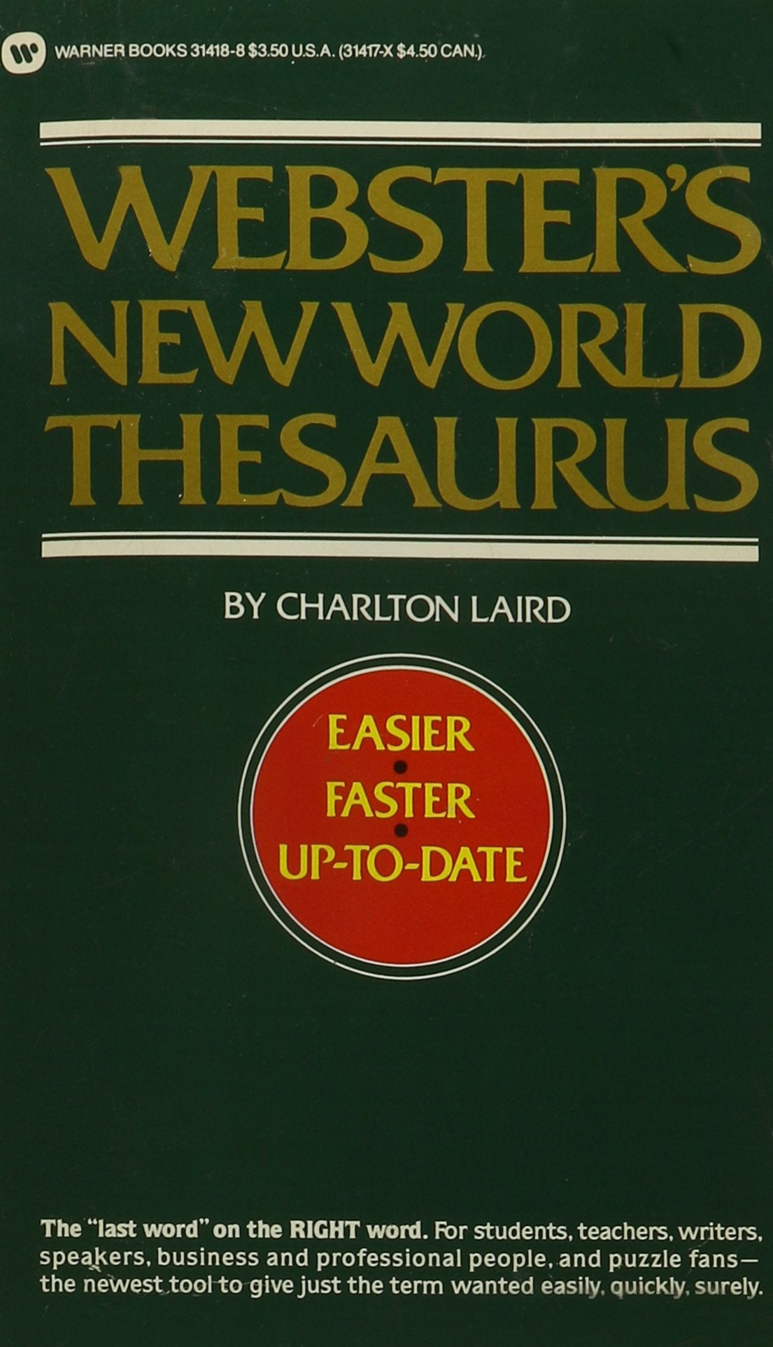 Webster's New World Thesaurus