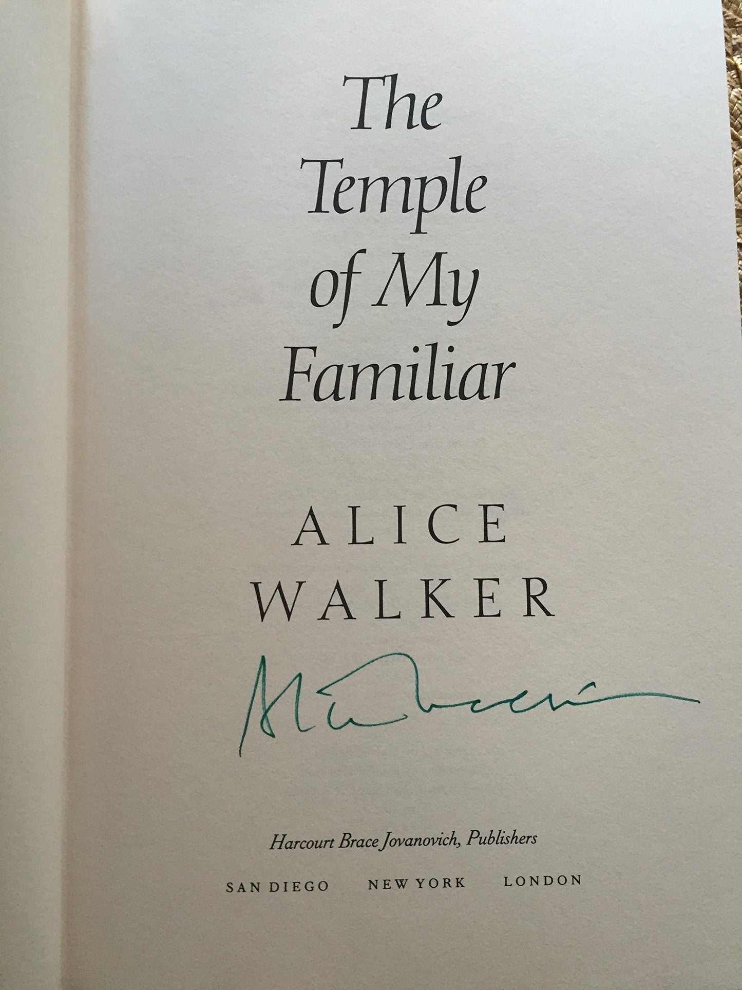 The Temple of My Familiar