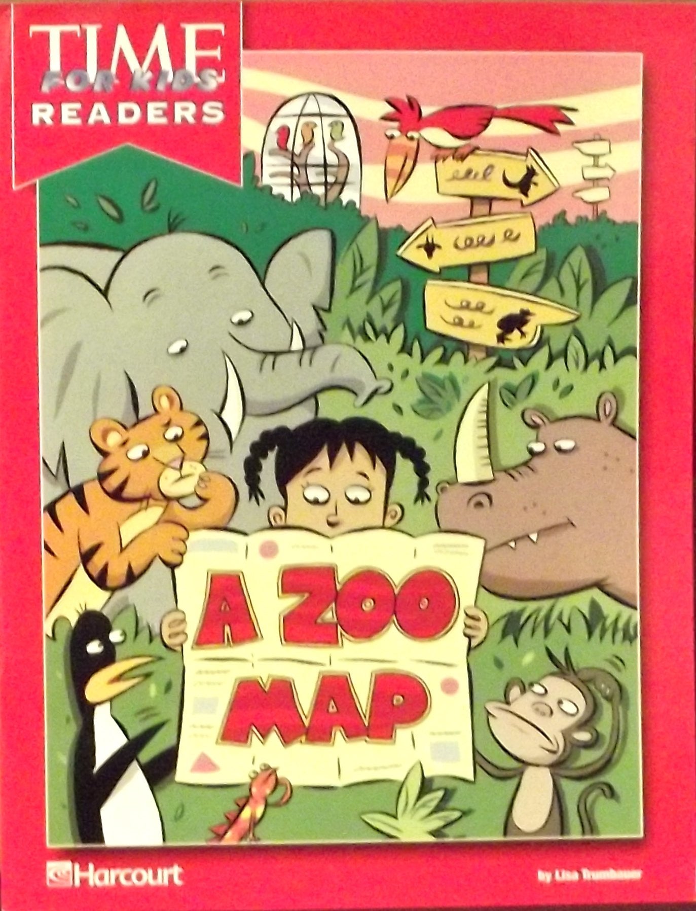 A Zoo Map Time for Kids Reader Grade 1: Harcourt School Publishers Horizons