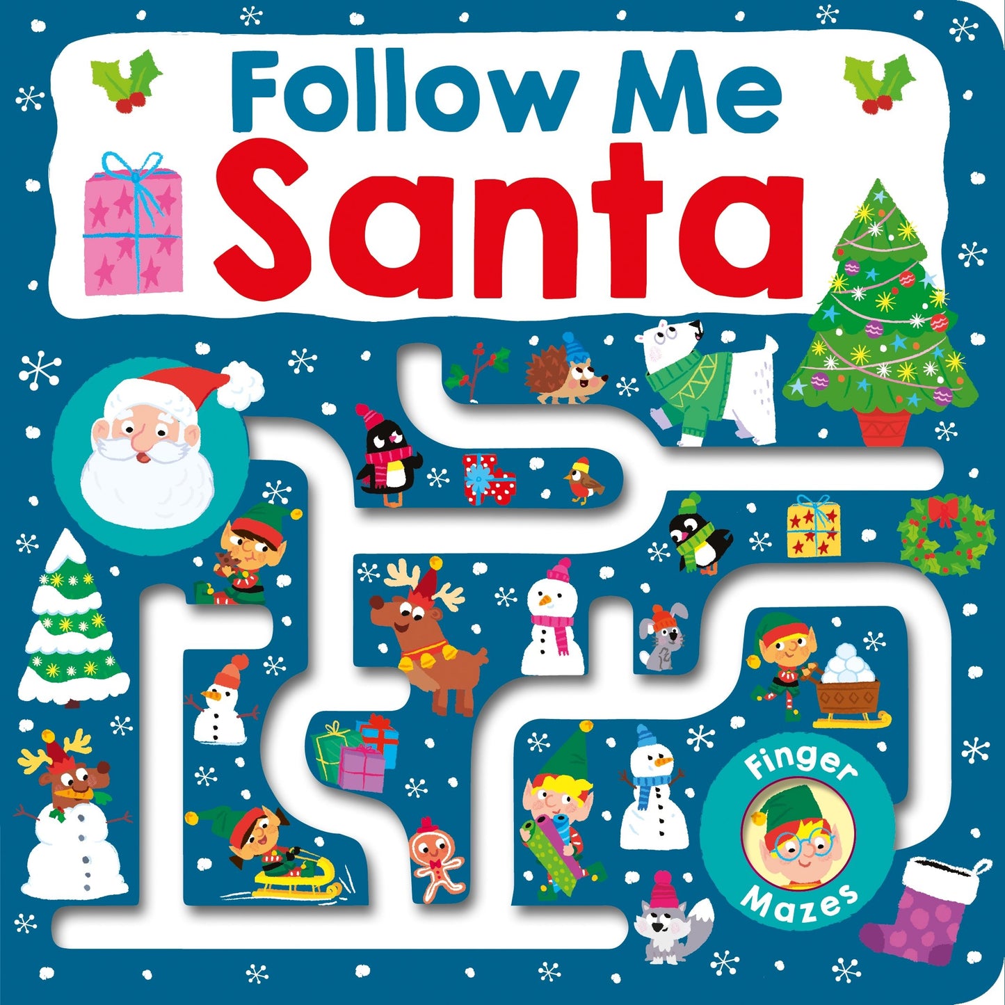 Follow Me Maze Books: Santa
