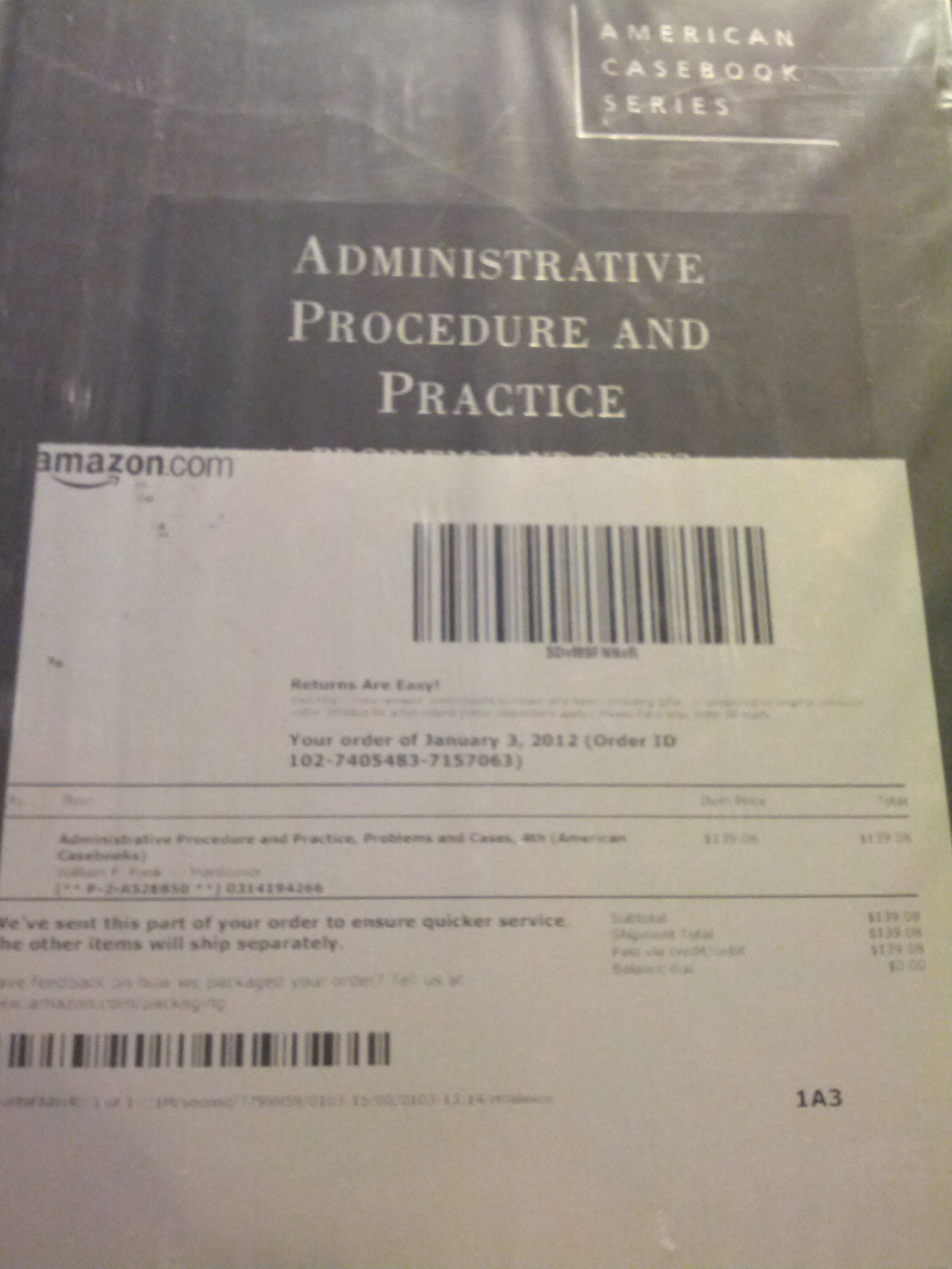 Administrative Procedure and Practice, Problems and Cases (American Casebook Series)