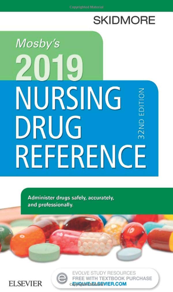 Mosby's 2019 Nursing Drug Reference (Skidmore Nursing Drug Reference)