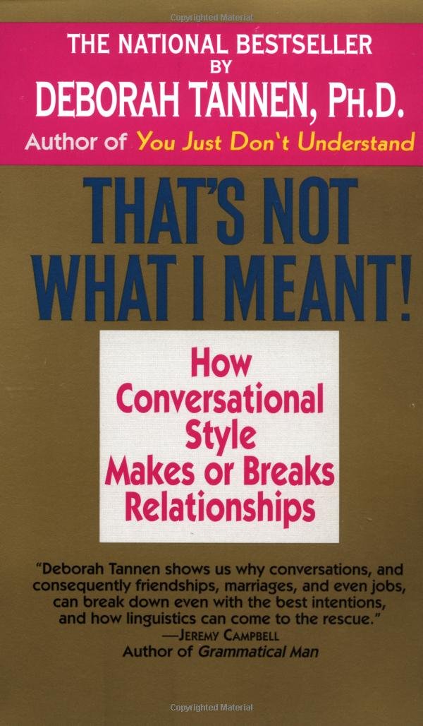That's Not What I Meant!: How Conversational Style Makes or Breaks Relationships