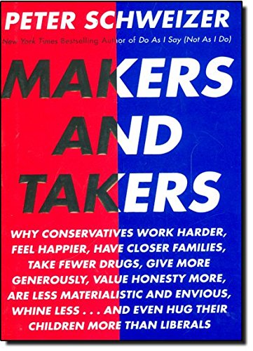 Makers and Takers: Why conservatives work harder, feel happier, have closer families, take fewer drugs, give more generously, value honesty more, are less materialistic and