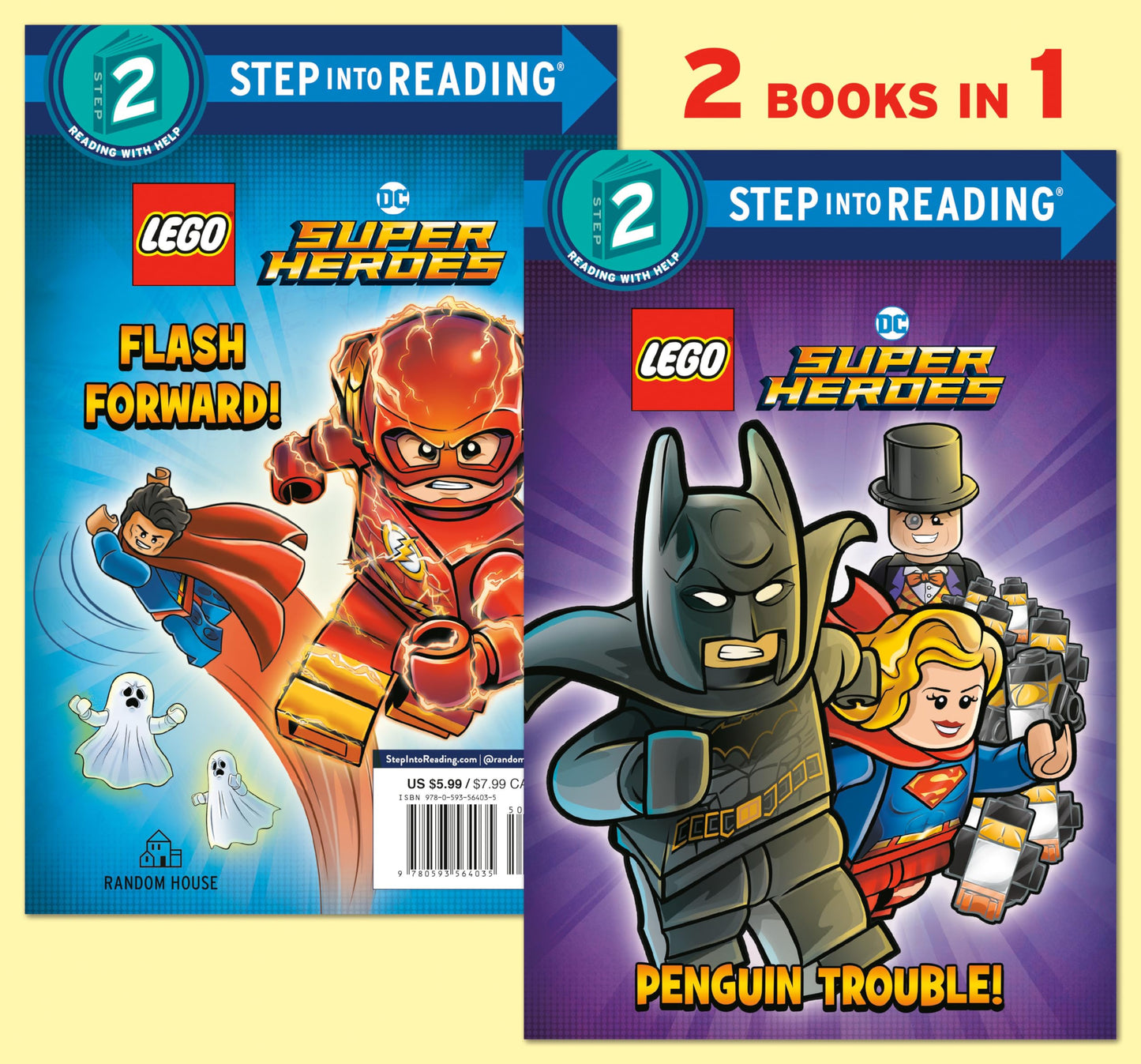 Penguin Trouble!/Flash Forward! (LEGO Batman) (Step into Reading)