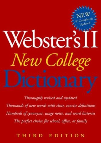 Houghton Mifflin 0618396012 Websters II Hardbound New College Dictionary