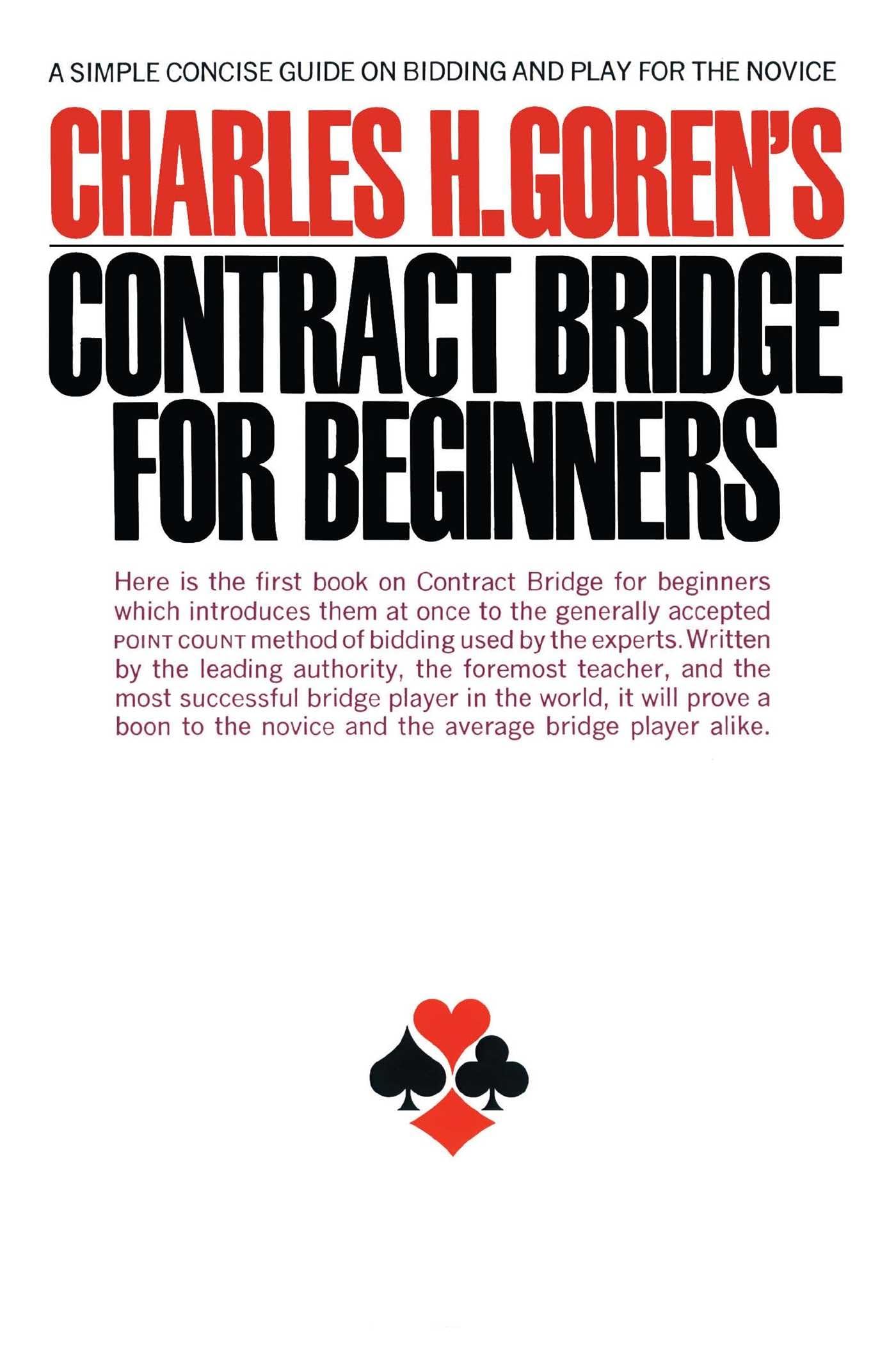 Contract Bridge for Beginners: A Simple Concise Guide on Bidding and Play for the Novice