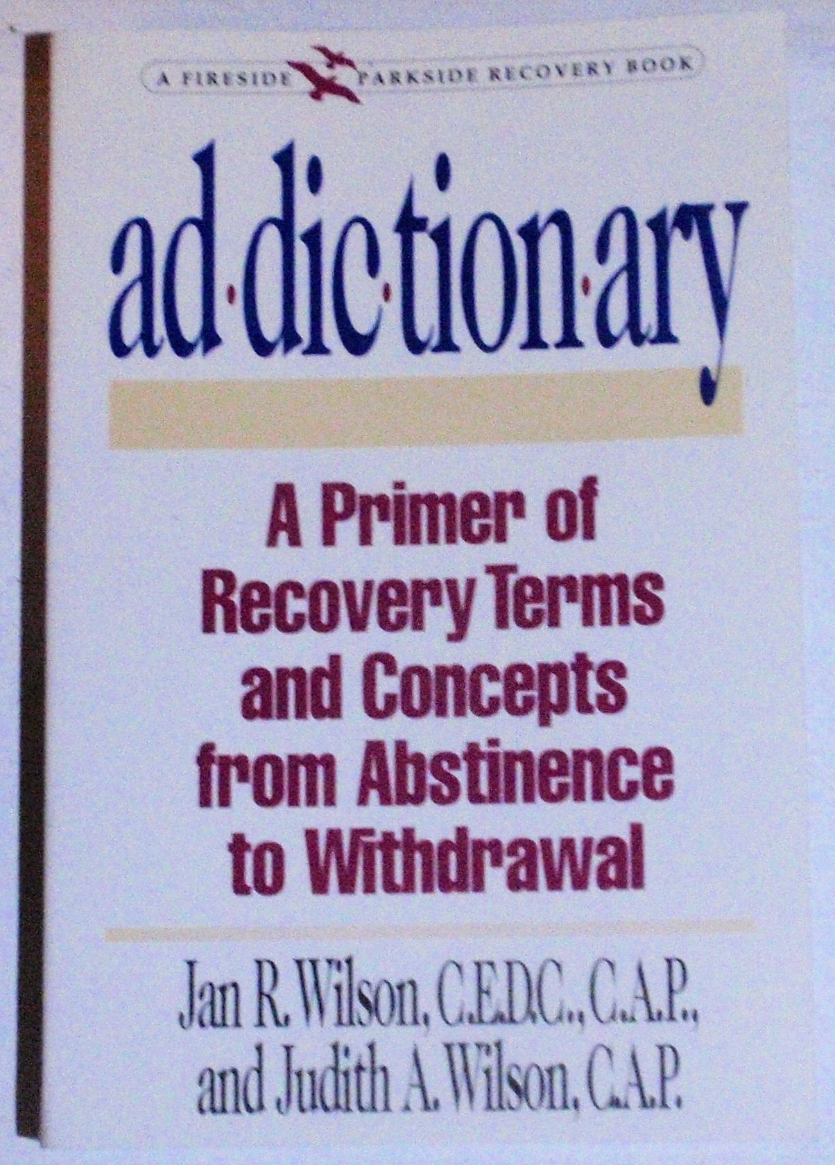 Addictionary: A Primer of Recovery Terms and Concepts, from Abstinence to Withdrawal (A Fireside/Parkside Recovery Book)