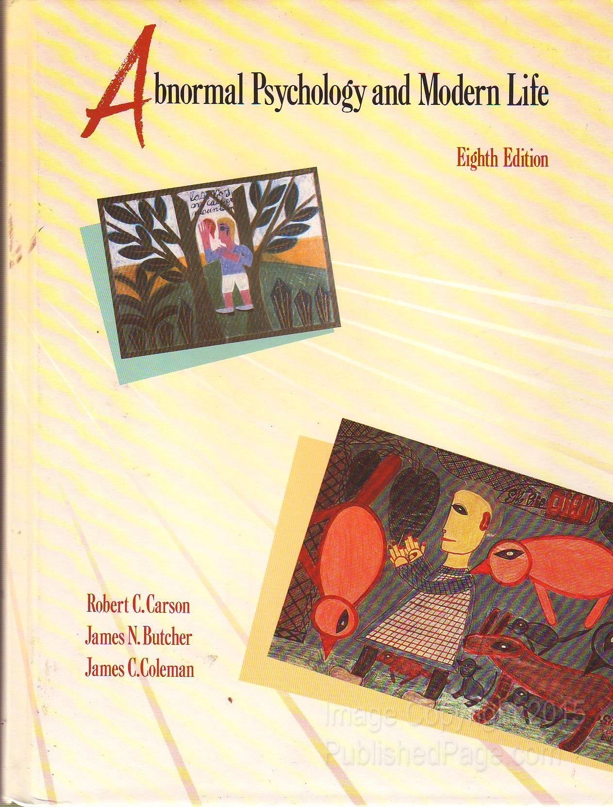 Abnormal Psychology and Modern Life by Robert C. Carson (1988-03-31)