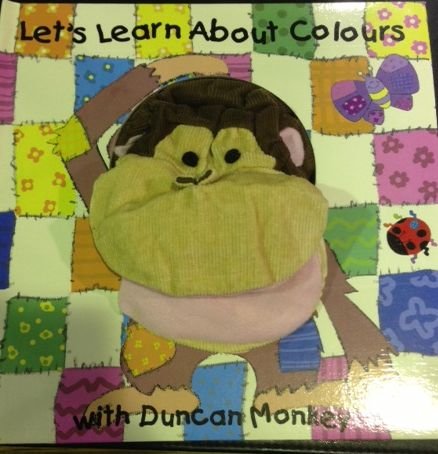 Lets Learn About Colours Book with Duncan Monkey Hand Puppet