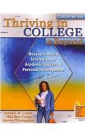 Thriving in College AND Beyond: Concise Version