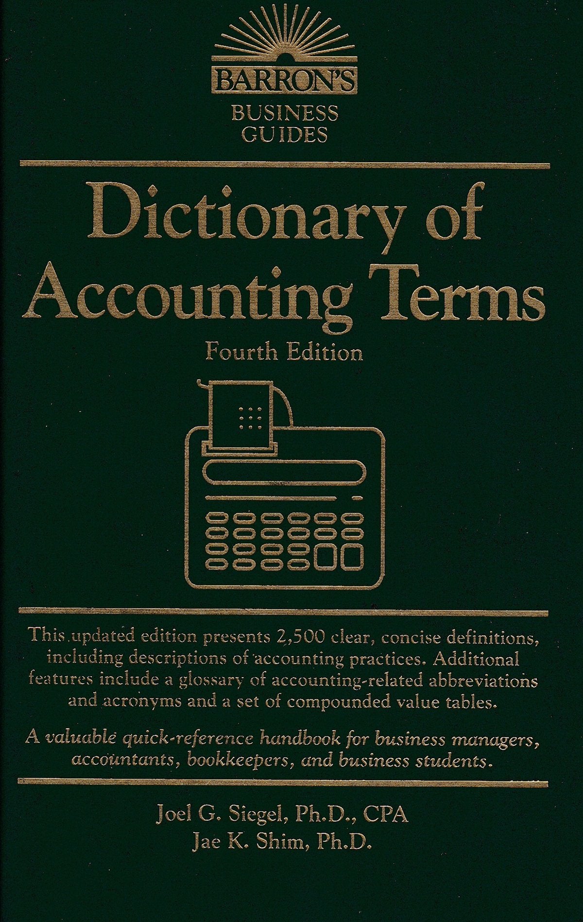 Dictionary of Accounting Terms (Barron's Business Guides)