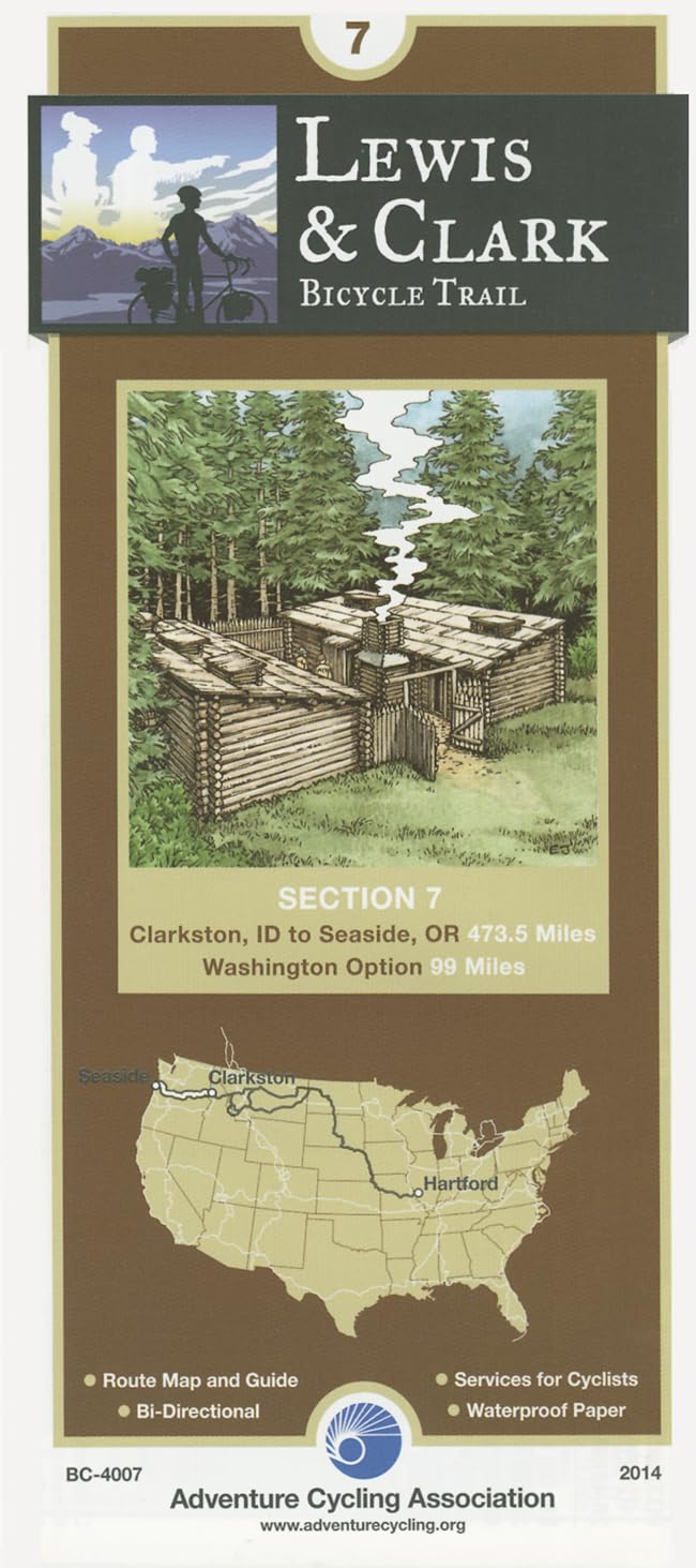 Lewis & Clark Bicycle Trail - 7: Clarkston, Washington - Seaside, Oregon - 474 miles