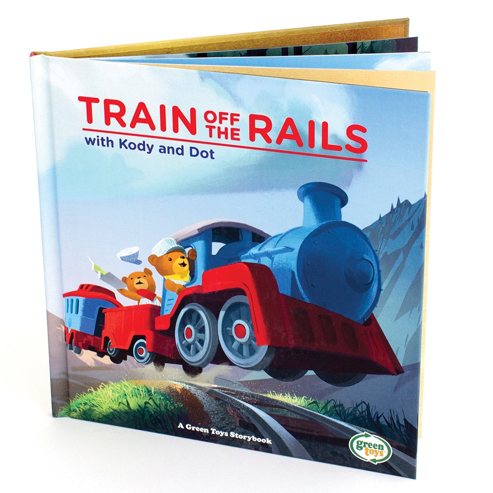 Green Toys Train Off The Rails Book
