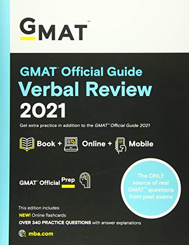 GMAT Official Guide Verbal Review 2021, Book + Online Question Bank: Book + Online