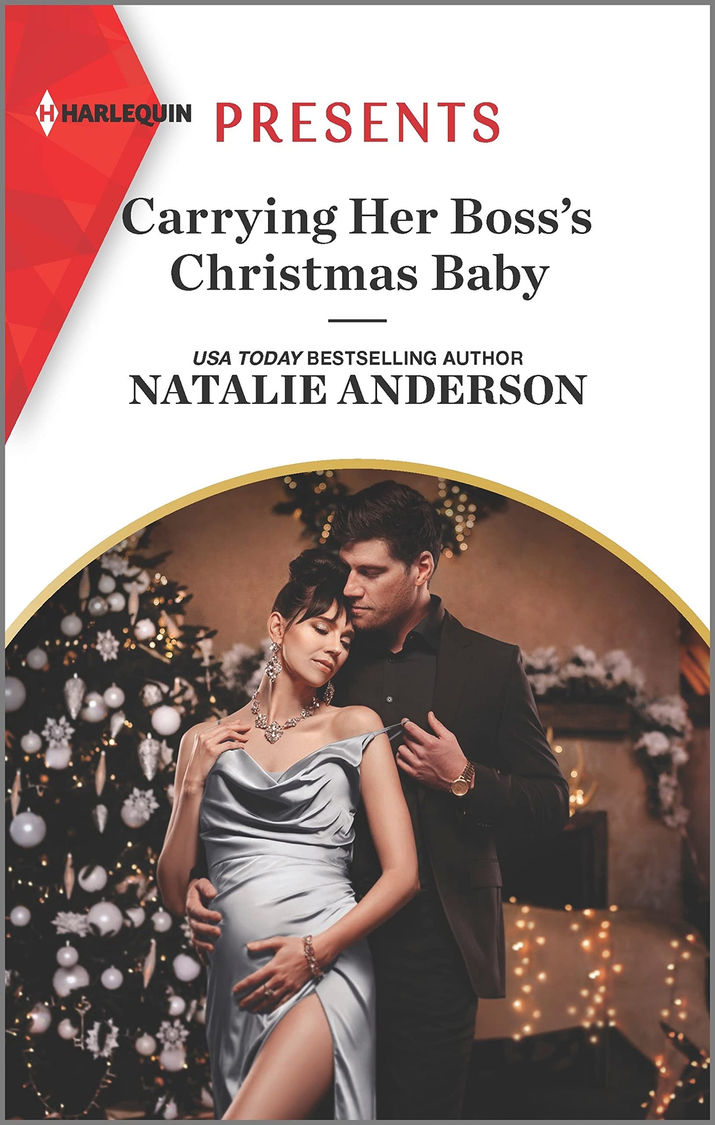 CARRYING HER BOSS'S CHRISTMAS BA