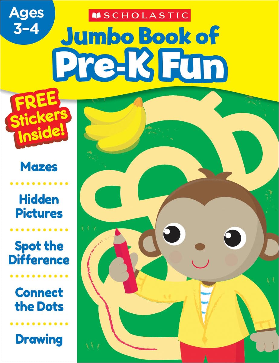 Jumbo Book of Pre-K Fun Workbook