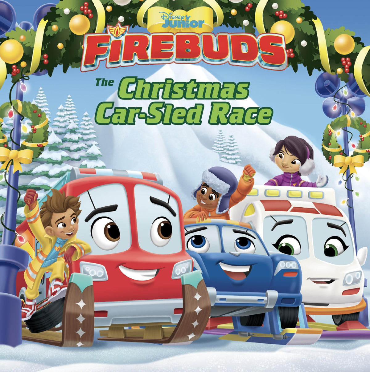 Firebuds: The Christmas Car-Sled Race (Disney Junior Firebuds)