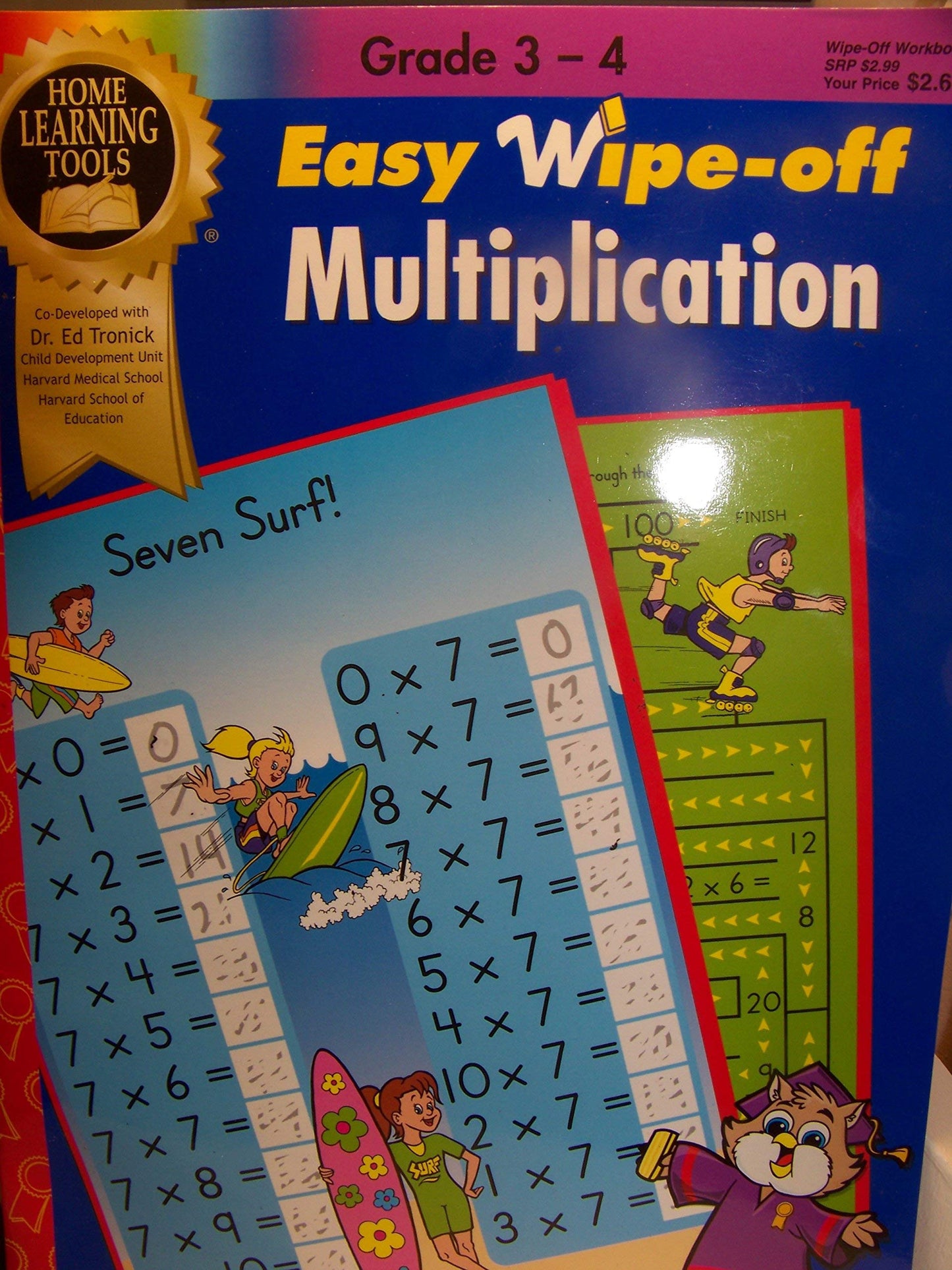 Easy Wipe-off Grade 3 - 4 Multiplication Workbook