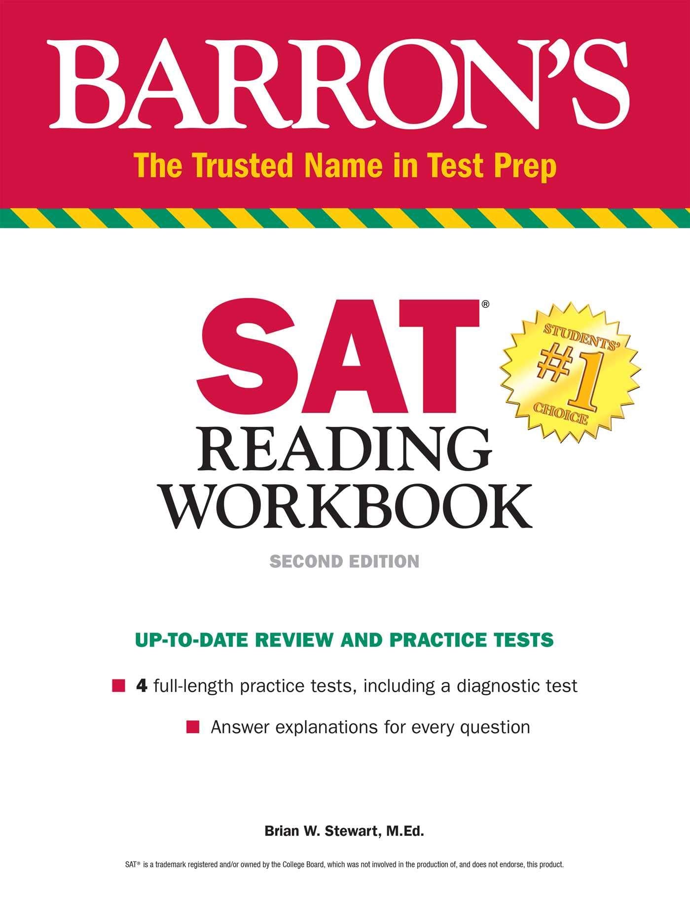SAT Reading Workbook (Barron's SAT Prep)