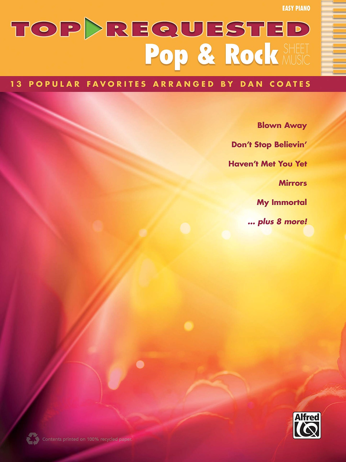Top-Requested Pop & Rock Sheet Music: 13 Popular Favorites Arranged by Dan Coates (Top-Requested Sheet Music)