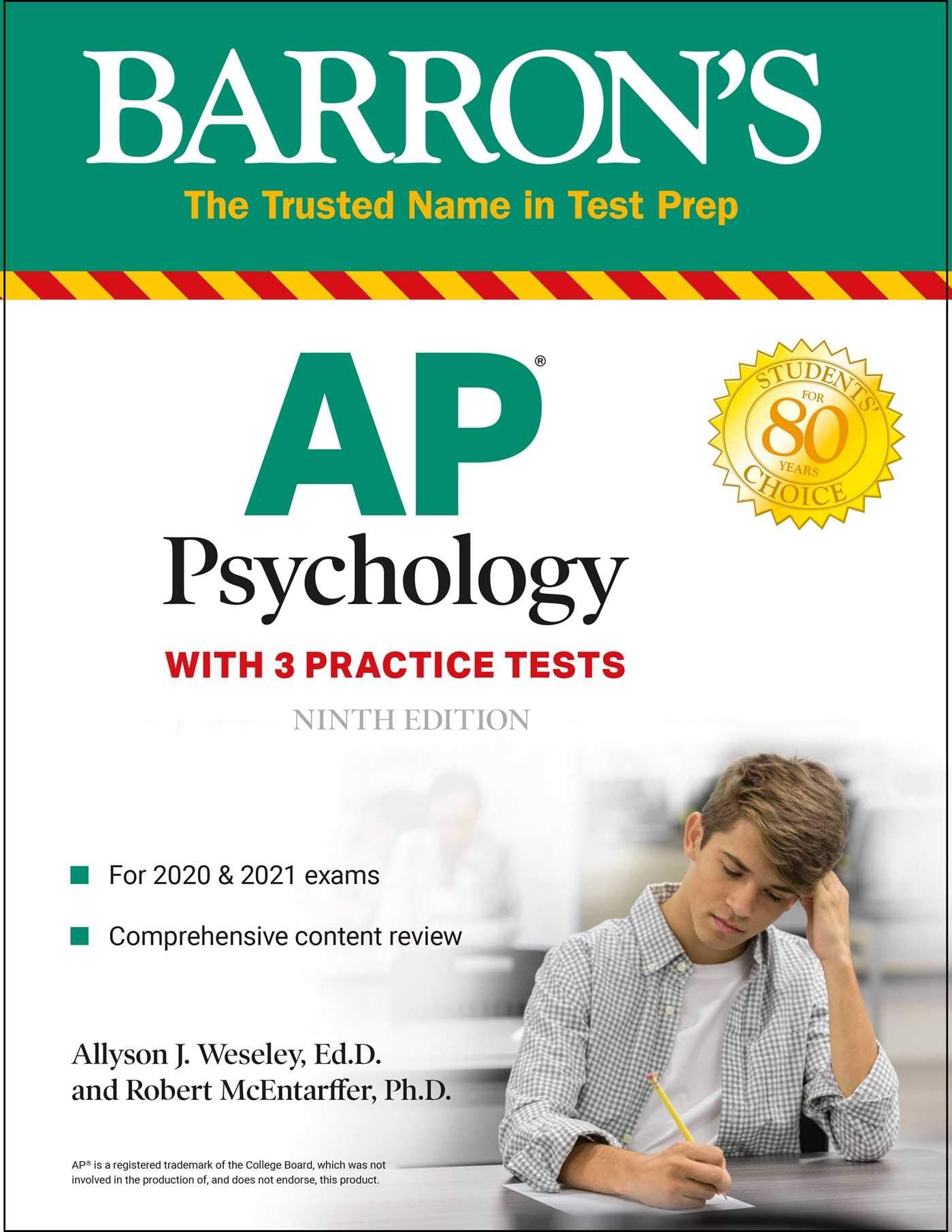 AP Psychology: With 3 Practice Tests (Barron's Test Prep)