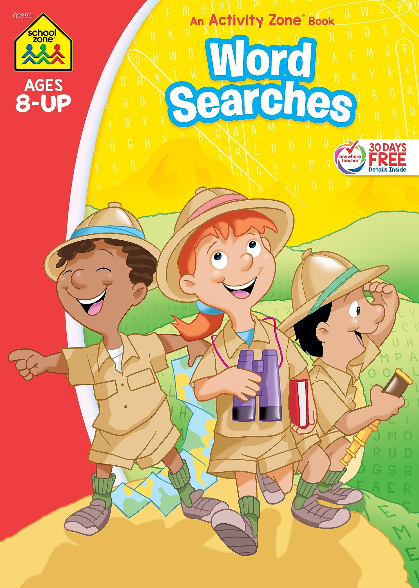 School Zone - Word Searches Workbook - 64 Pages, Ages 8+, Search & Find, Word Puzzles, Reading, Vocabulary, Geography, Critical Thinking, and More (School Zone Activity Zone® Workbook Series)