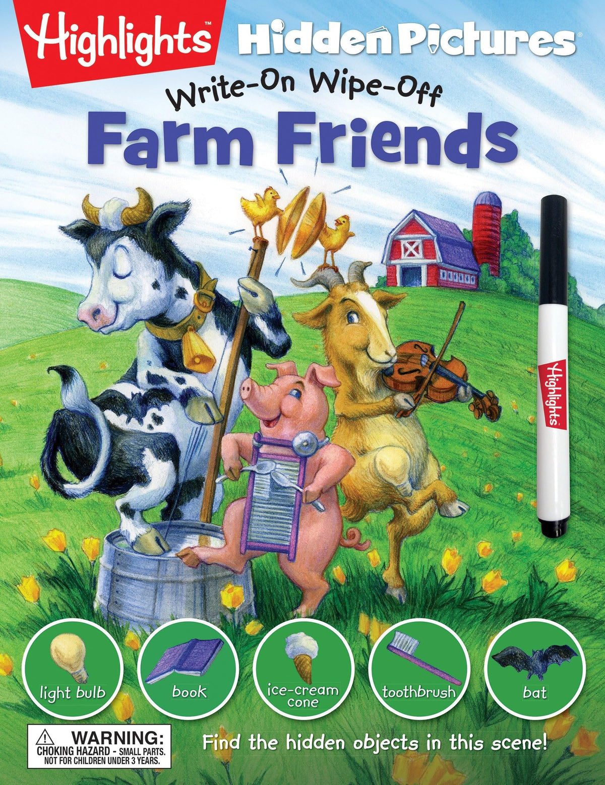 Farm Friends (Highlights™ Hidden Pictures® Write-On Wipe-Off)