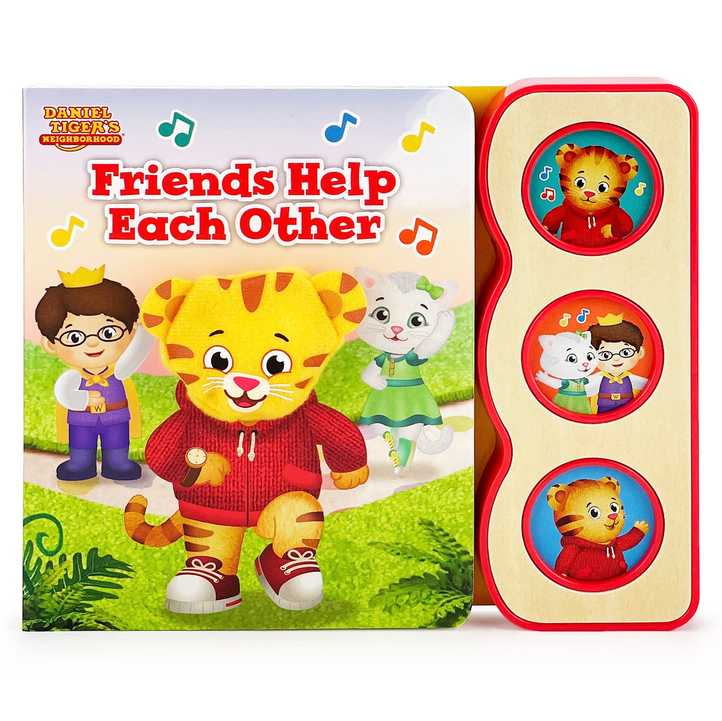 Daniel Tiger's Neighborhood Friends Help Each Other Finger Puppet Sound Book for Babies and Toddlers