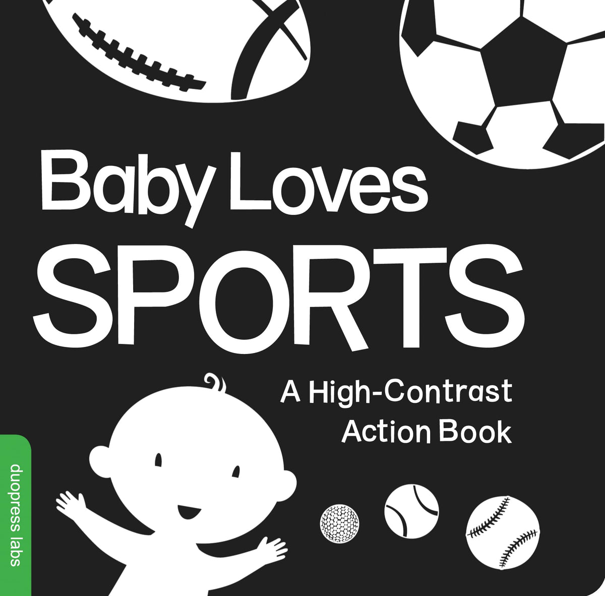 Baby Loves Sports: A High-Contrast Baby Board Book to Help with Visual Development (High-Contrast Books)