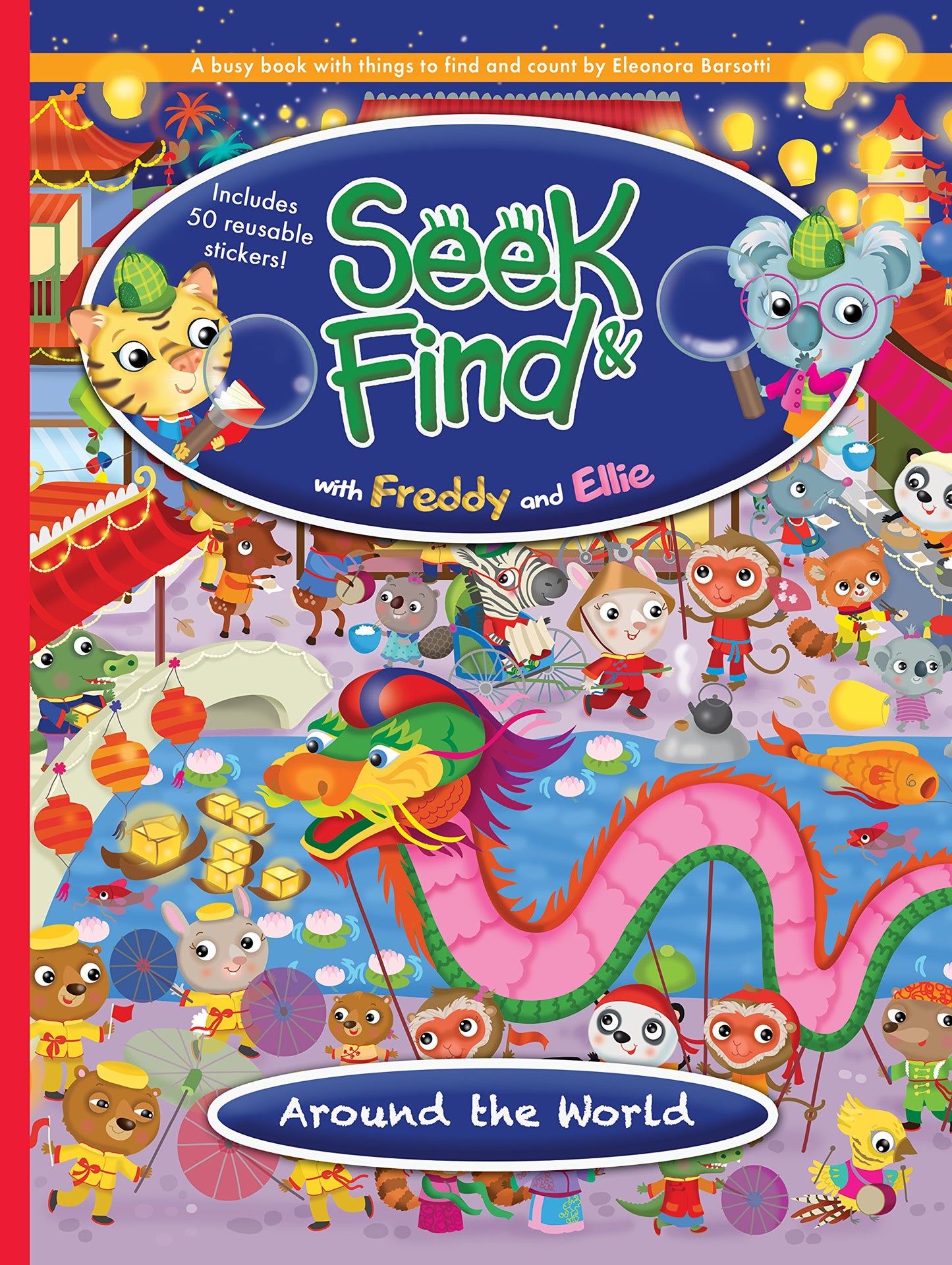 Seek & Find with Freddy and Ellie, Around the World
