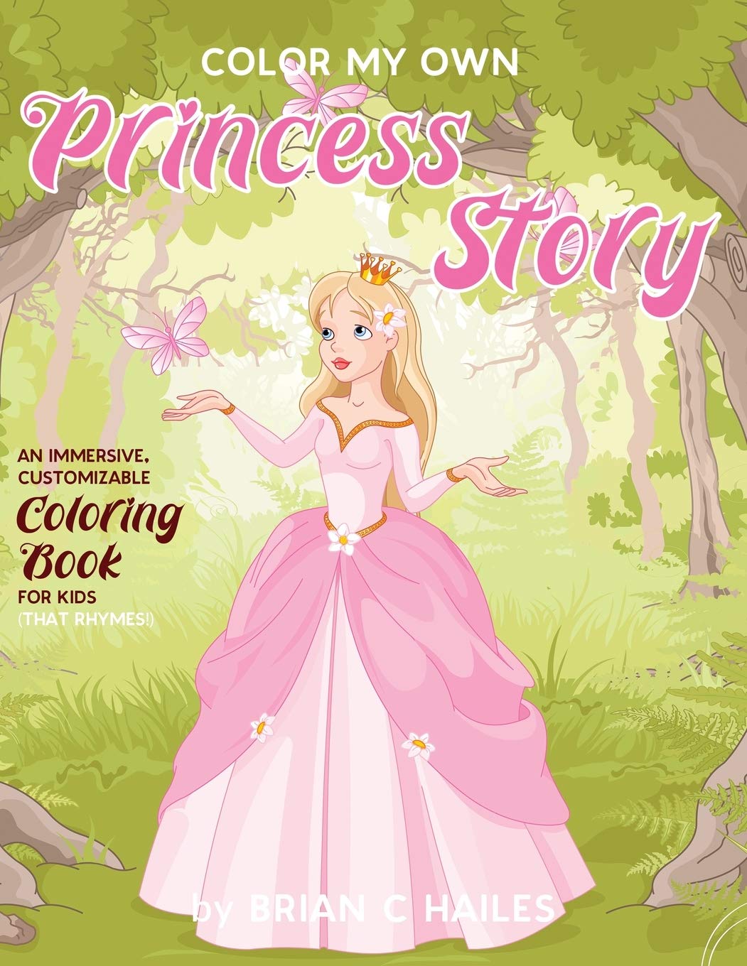 Color My Own Princess Story: An Immersive, Customizable Coloring Book for Kids (That Rhymes!) (10)