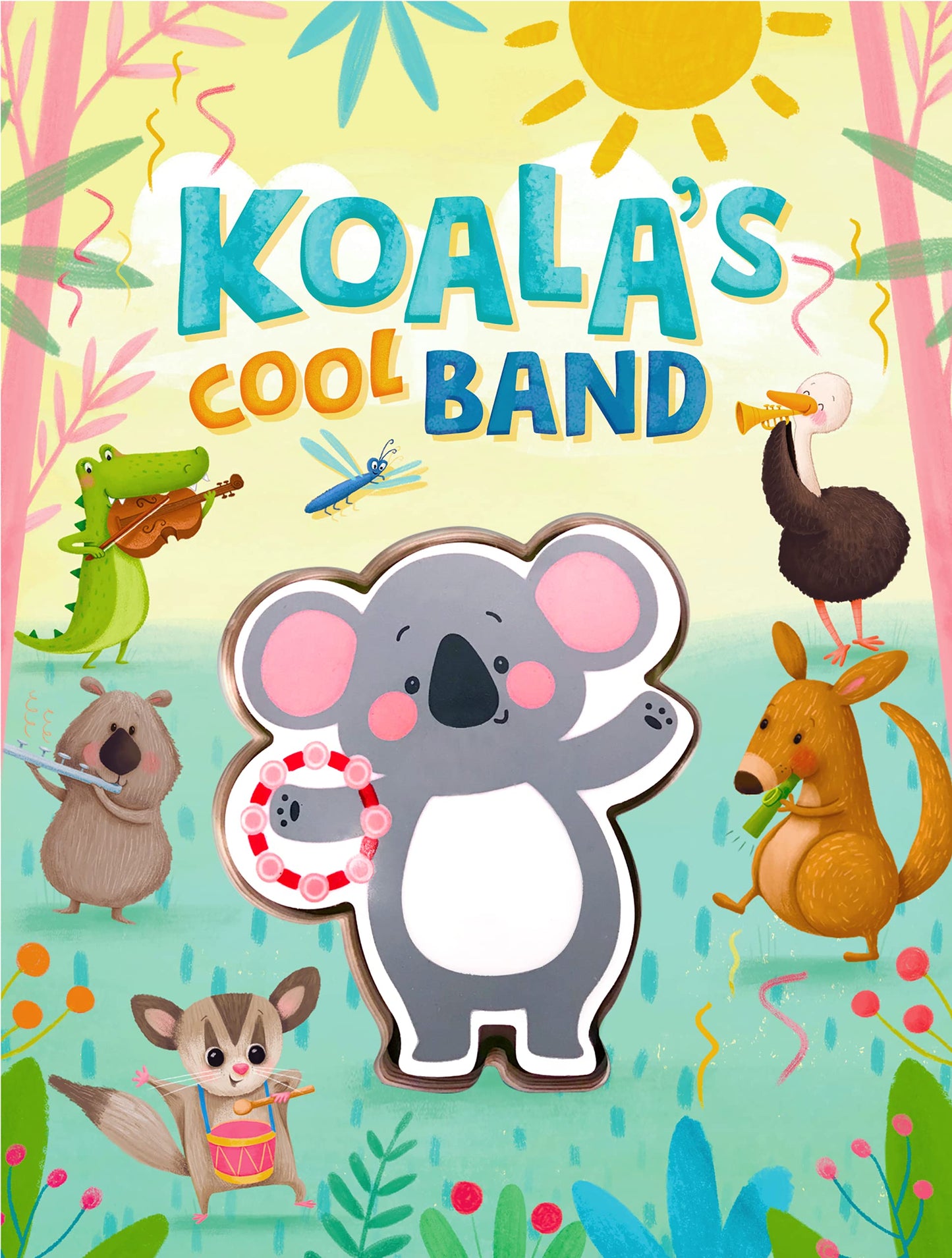 Koala's Cool Band - Childrens Board Book - Touch and Squeak - Squishy and Squeaky