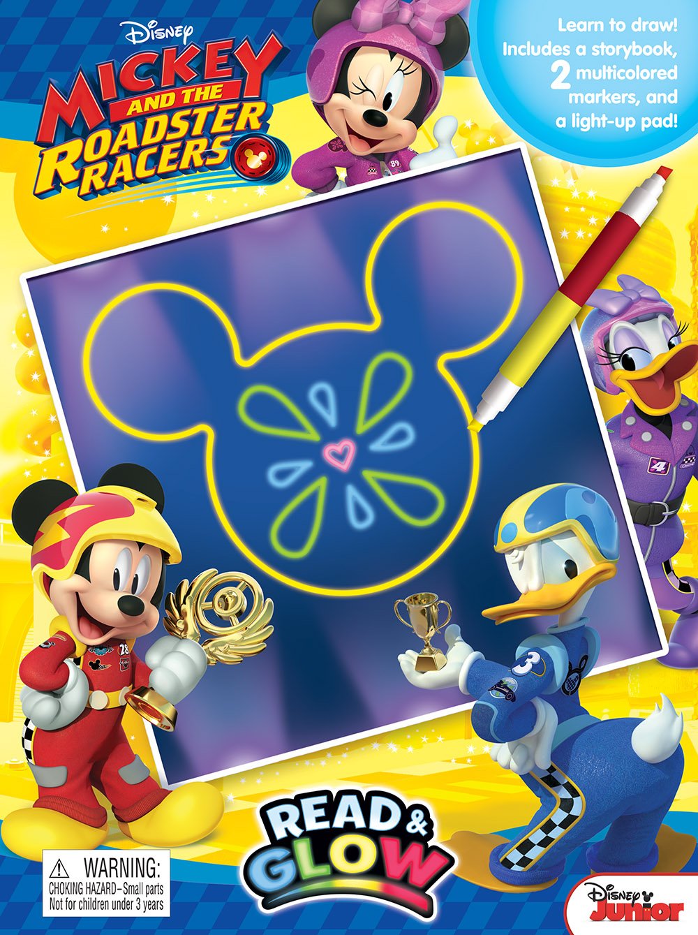 Disney Mickey and the Roadster Racers Read & Glow