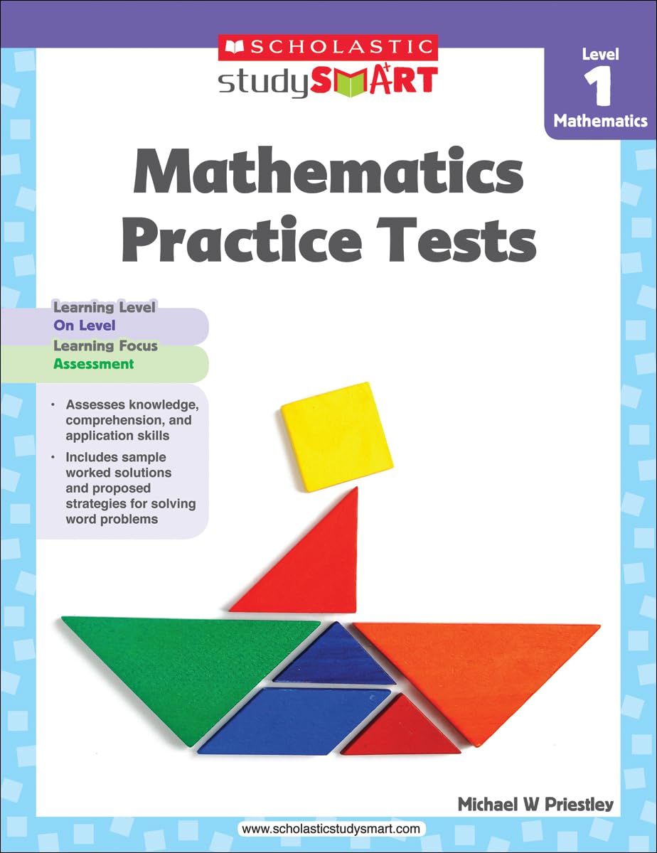 Scholastic Study Smart Mathematics Practice Tests Level 1