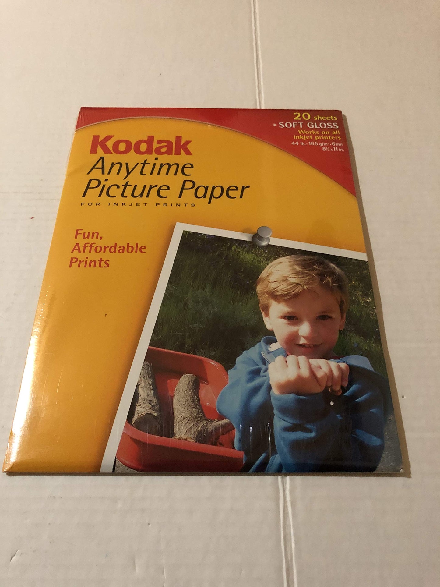 Kodak 1820406 Anytime Picture Paper, 8.5x11 (20 Sheets)
