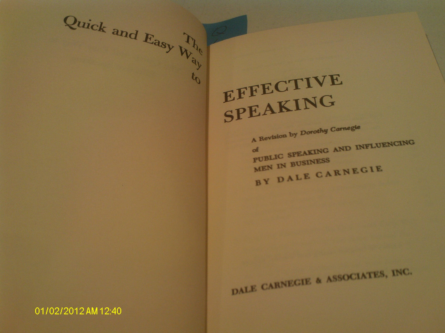 The quick and easy way to effective speaking