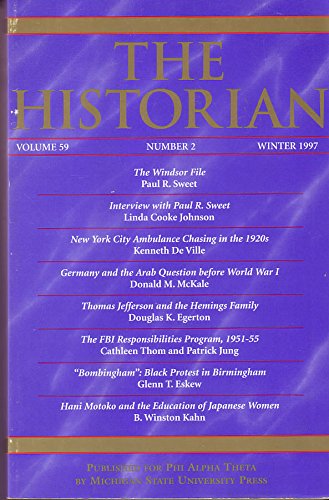 The Historian Volume 59, Number 2 Winter 1997