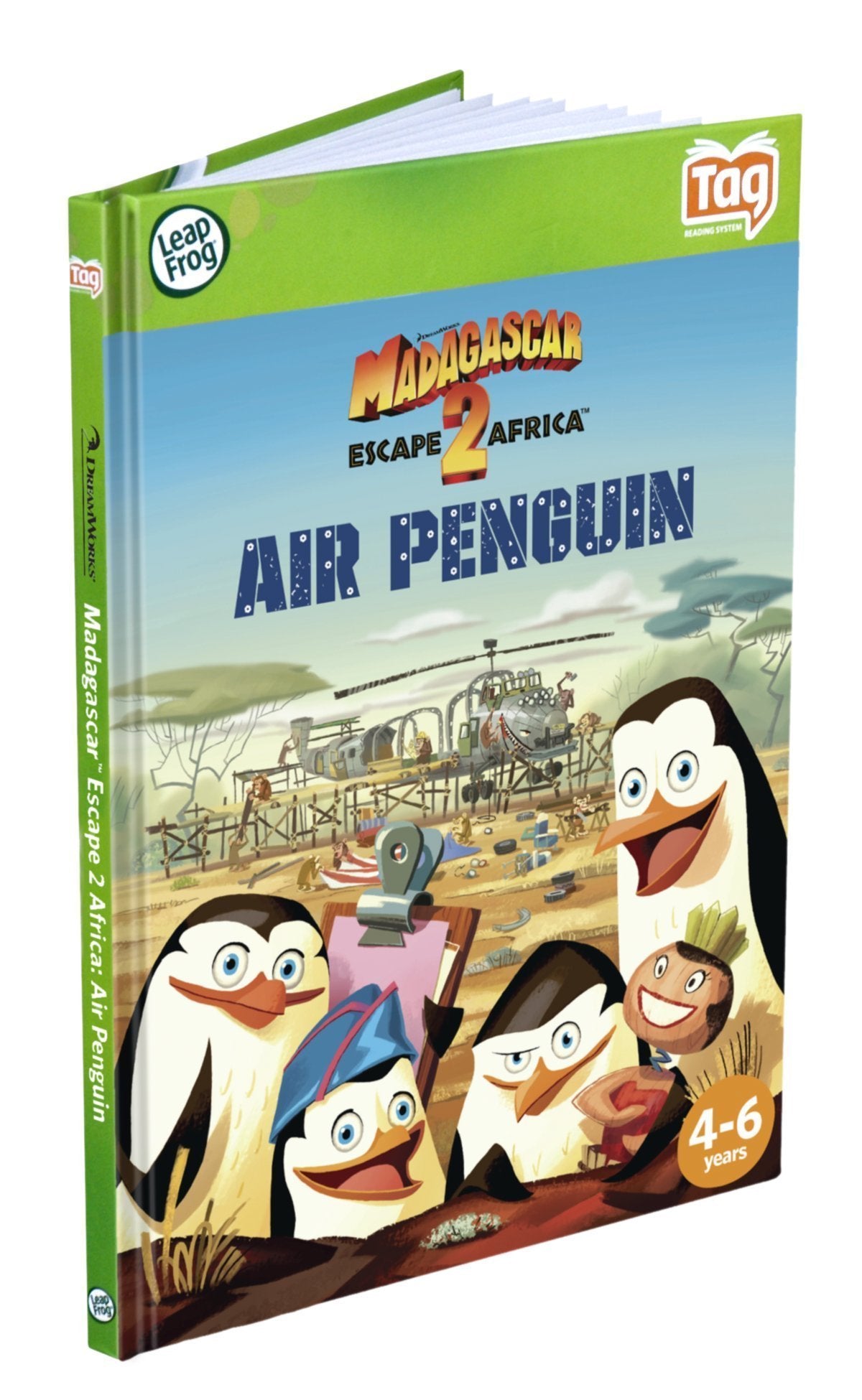 Leapfrog LeapReader & Tag Activity Storybook Madagascar: Escape 2 Africa Air Penguin