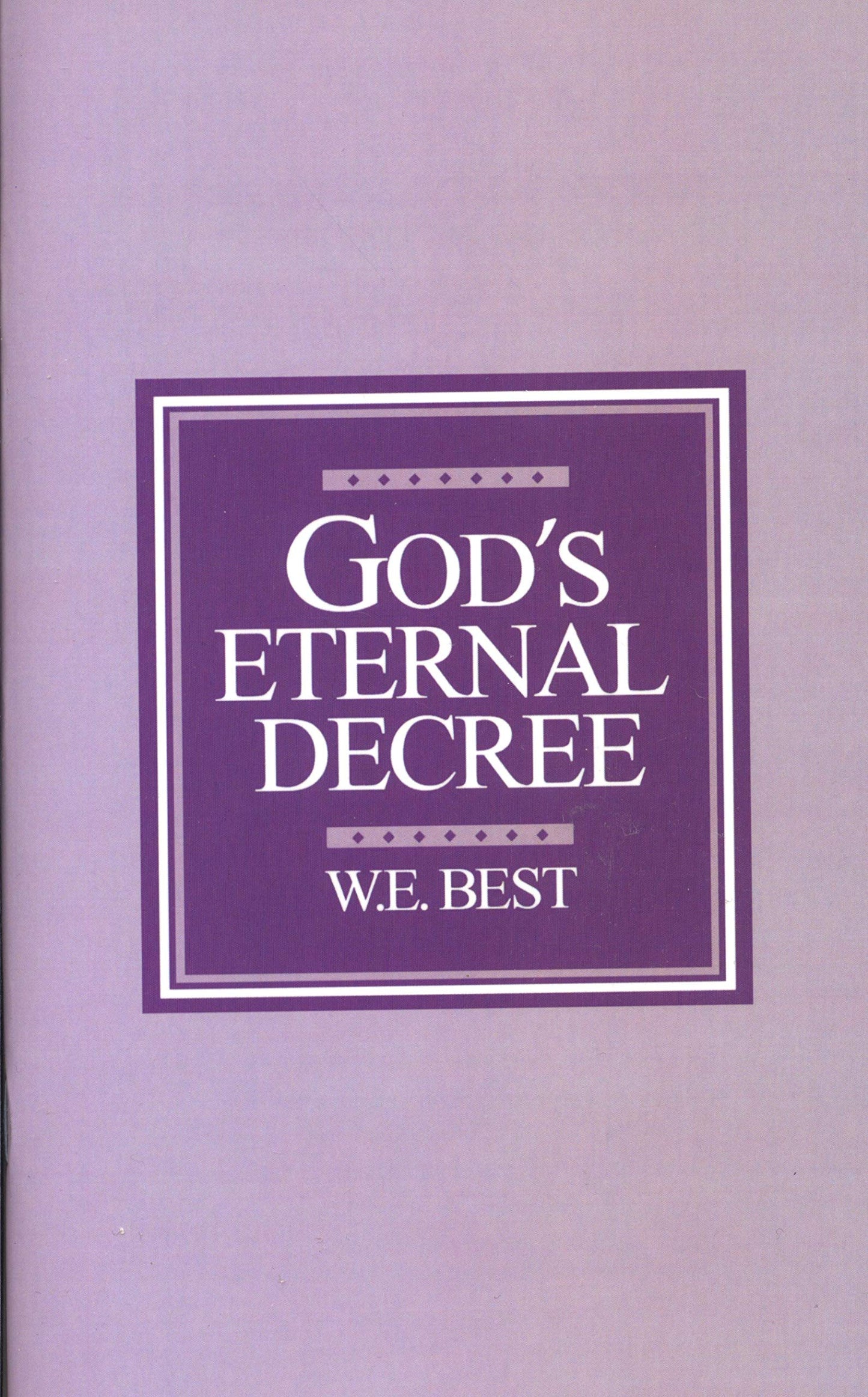God's Eternal Decree