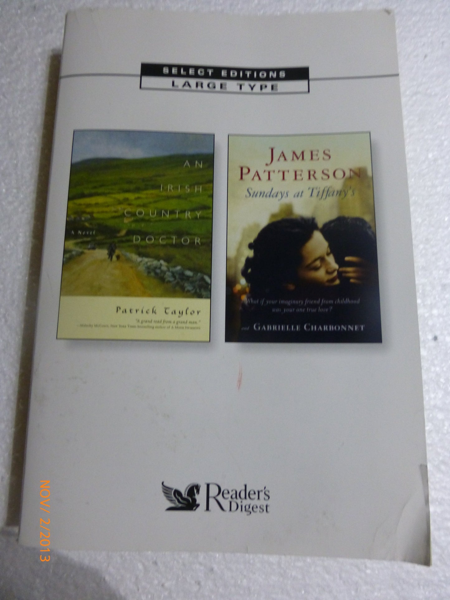 Reader's Digest Select Editions Large Type Volume 159, February 2009: An Irish Country Doctor and Sundays at Tiffany's