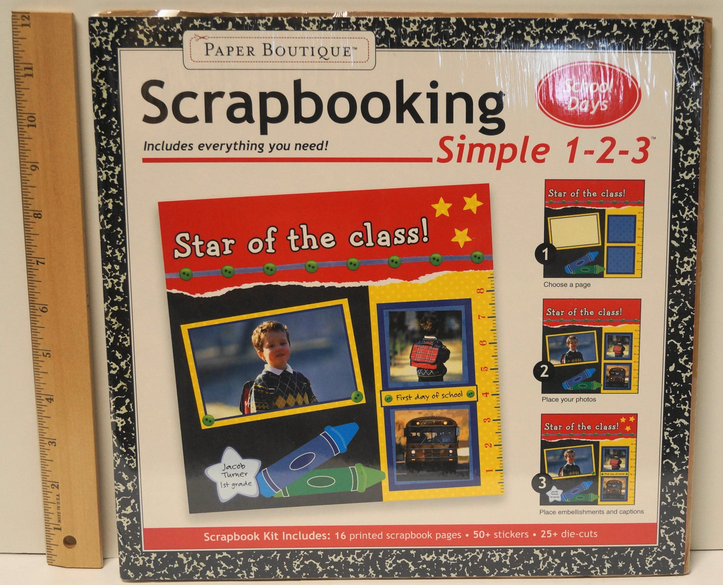 Paper Boutique Simple 1-2-3 School Days Scrapbooking