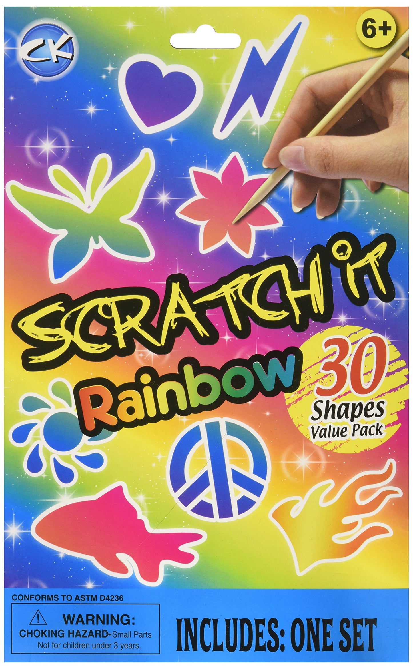 Glitter Scratch Art (black)