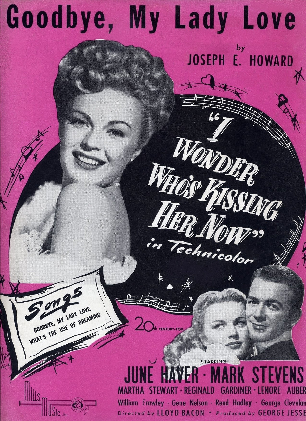 Goodbye, My Lady Love - song from the 1947 20th Century Fox film "I Wonder Who's Kissing Her Now" - piano/vocal