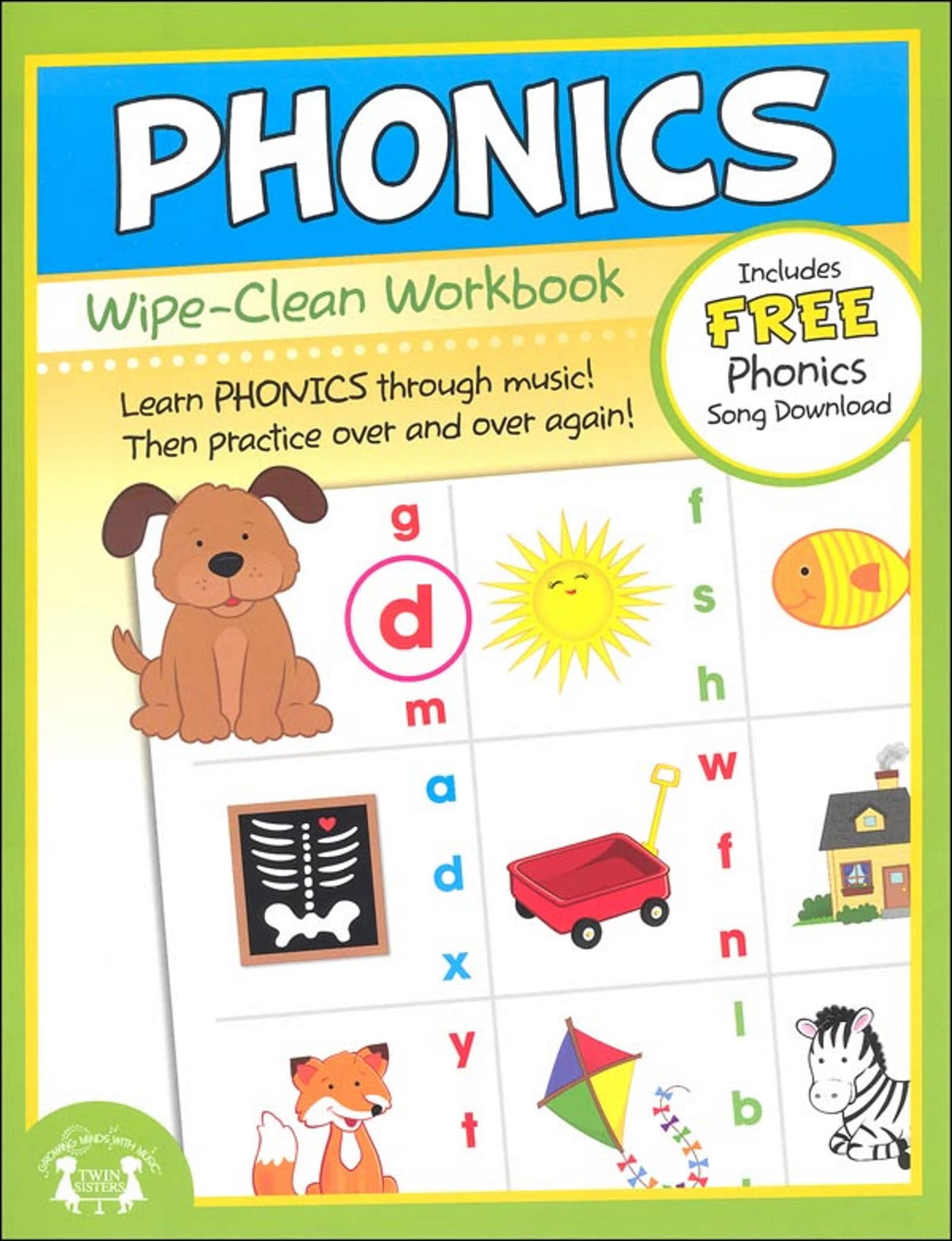 Creative Teaching Materials TW1234 Phonics Wipe Clean Workbook