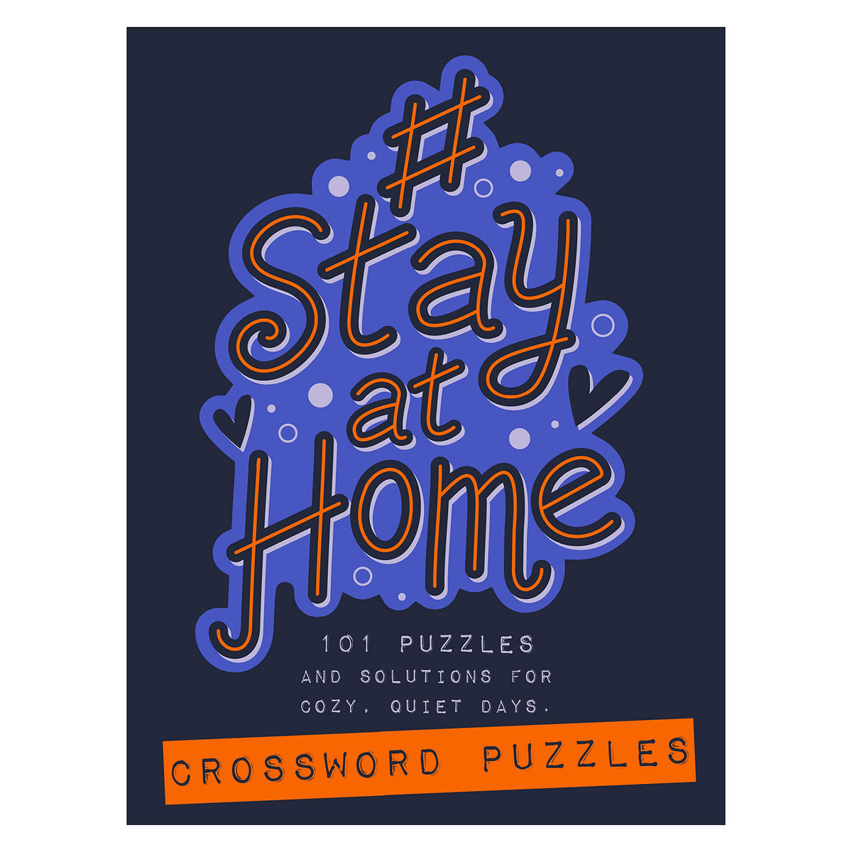 TF PUBLISHING - #StayatHome Crossword Puzzle Book - Spiral Puzzle Pad - Over 100 Puzzles and Solutions - Stimulating Brain Booster - Hours of Fun - Spiral Word Search - 6" x 8"