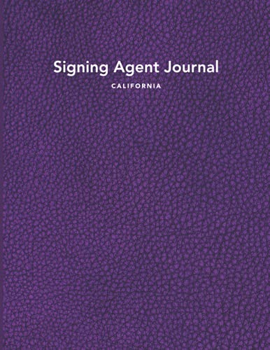 Signing Agent Journal - California: Purple (Signing Agent Journals (CA))
